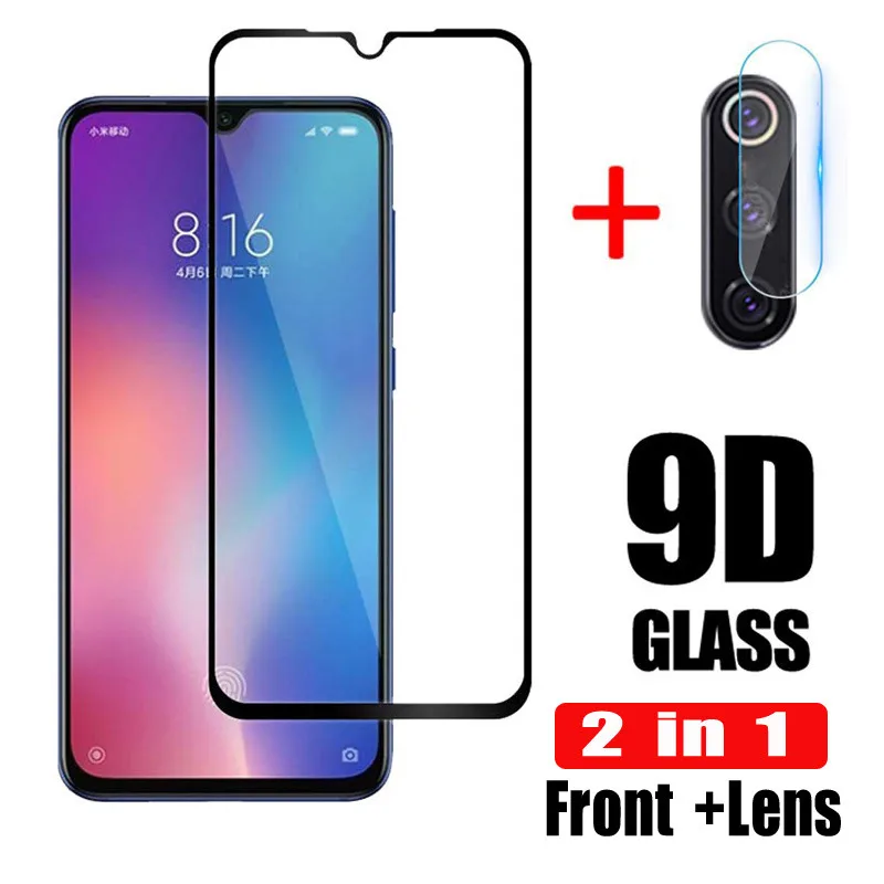 2 in 1 Защита для экрана камеры стекло для XiaoMi 9 закаленное защитное стекло для XiaoMi Mi 9 se 9se XioMi Mi9 pelicula de vidro пленка - Цвет: 2 in 1