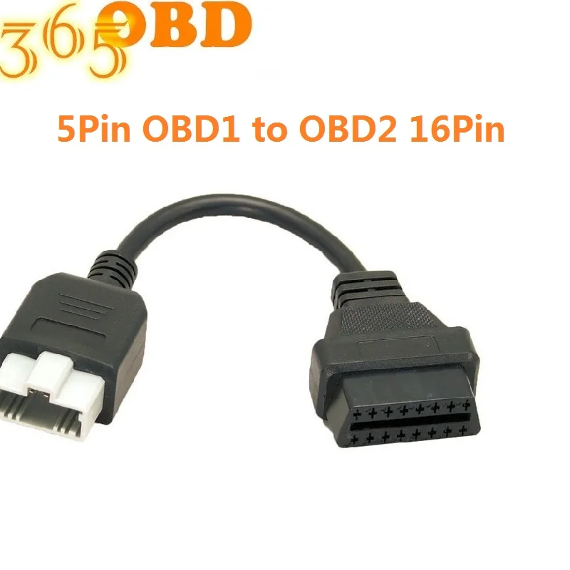 2020 для Honda 5Pin OBD2 адаптер 16Pin OBDII Для 5 Pin до 16 гнездовой разъем всегда в наличии |