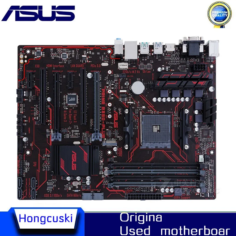 Utilizzato Per La Scheda Madre Desktop Asus Prime B350-Plus Originale Socket Am4 Ddr4 B350