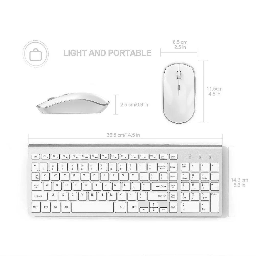 Combos de teclado e mouse