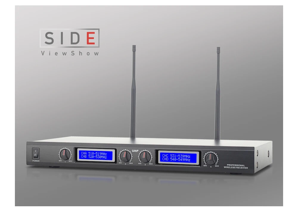 YUEPU RU-8400 Профессиональный UHF Регулируемый выбор беспроводной ручной передатчик клип Lavalier микрофон системы 4 канала