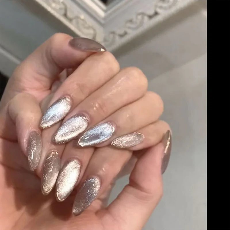8ml Cat Eyes Magnetic Gel Polish Soak Off 9D 12 Colors Bright Silver UV Gel Enamel Lacquer Glitter Nail Art Varnish nail polish