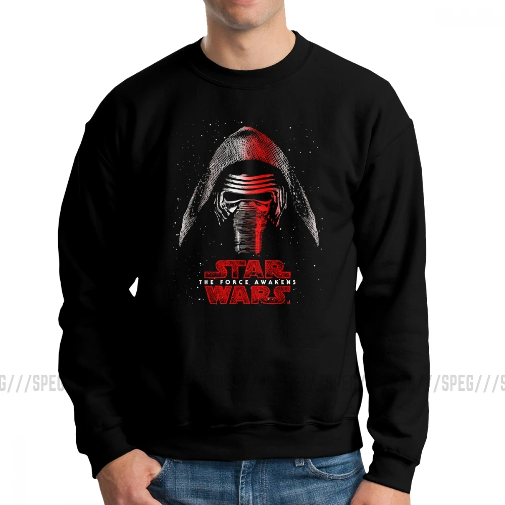 Звездные войны Emanation Of Kylo Ren, мужской пуловер, хлопок, толстовки для отдыха, одежда с круглым вырезом, обычные толстовки - Цвет: Черный