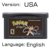 Pokeon Fuligin USA 32 бит видеоигры картридж Консоли Карты для nintendo GBA Pokeon SeLiquid ries Crystal Top Secret второе издание - Color: Pokeon Fuligin USA