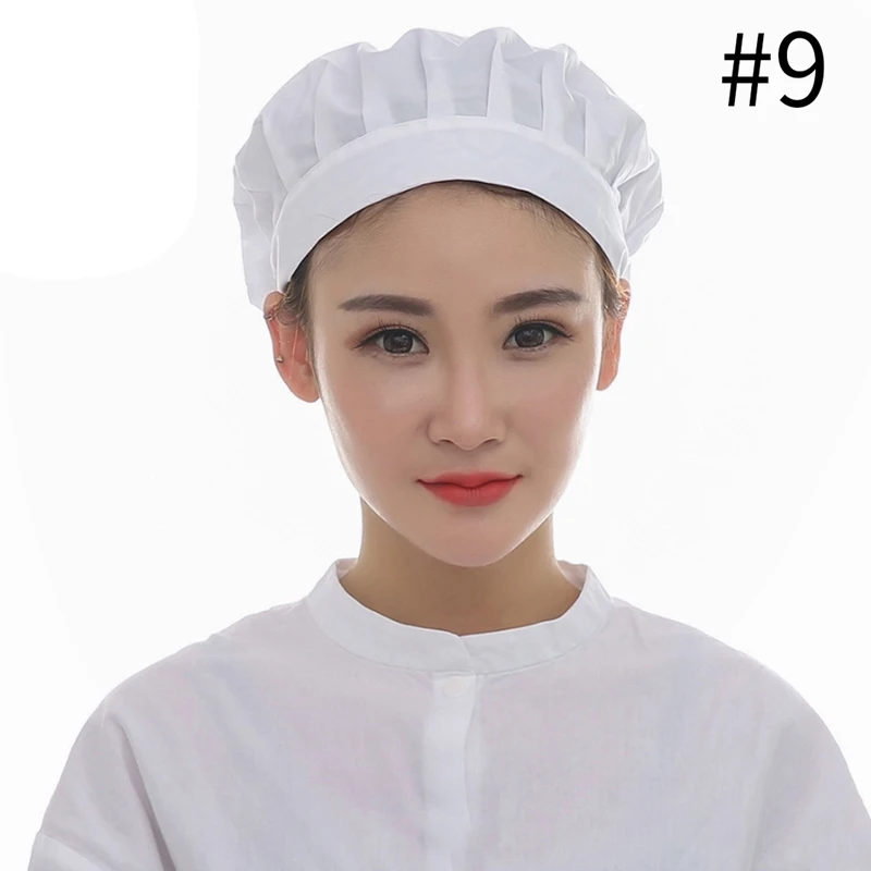 Style 9 Новинка колпак шеф-повара унисекс Кухня ресторане официант в отеле Повседневная обувь Еда Услуги пыли Защитная сетка колпак повара из дышащего материала мастерской Кепки s - Цвет: Style 9