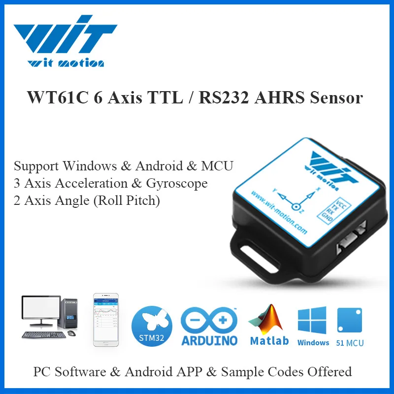 Witmotion Wt61c Imu 6 Axis Sensor Tilt Angle (roll Pitch