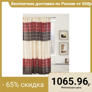 

Tulle "Ethel" 290x280 Gamma red (horizontal stripe) without weighting, polyethylene 100%