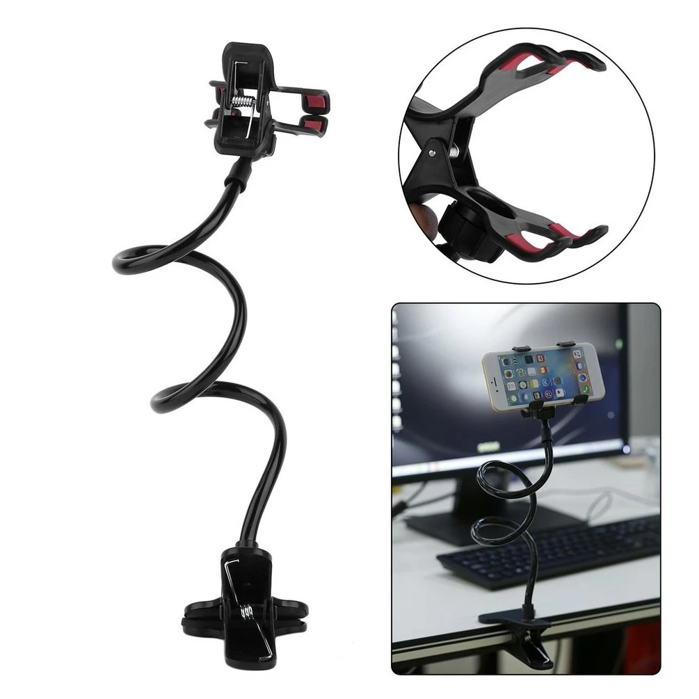 360 Clip Mobile Phone Holder Stand Portable Flexible Lazy Bed Desktop Bracket Mount Stand Base bracket Long Arm Support smartphone stand