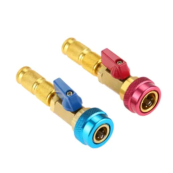 

DRELD 2pcs/set R134A Air Conditioning Valve Core Quick Remover Installer High Low Pressure Tool