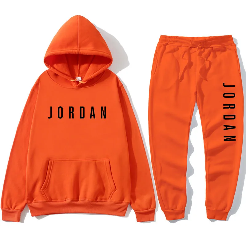 

Brand Clothing Men's Autumn winter Hot Sale Men's Sets Hoodie+pants Two Pieces Sets Casual Tracksuit Male Sportswear 2020 New