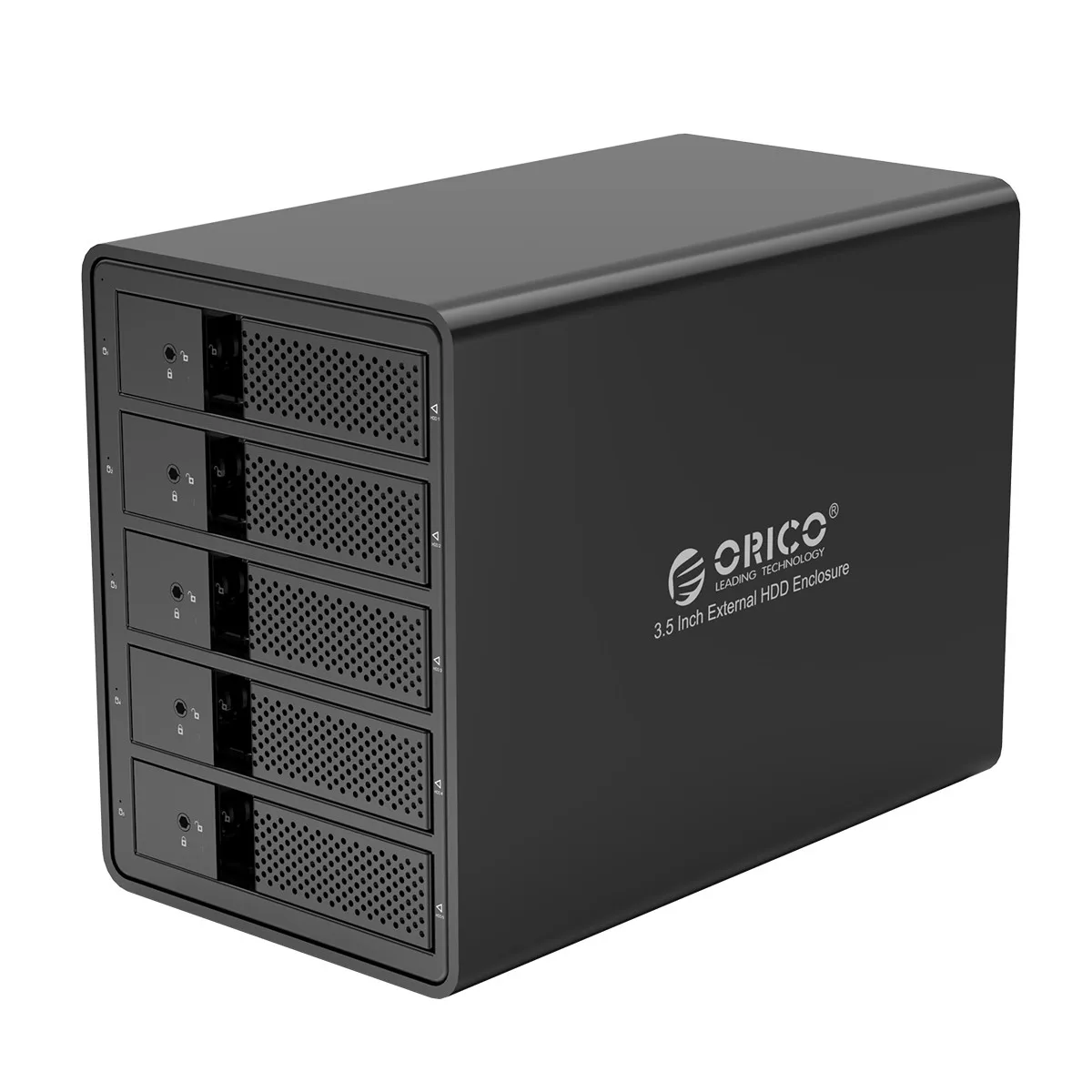 ORICO 5 Bay 3,5 ''USB3.0 HDD док-станция Поддержка 80 ТБ UASP с 150 Вт внутренний адаптер питания алюминиевый SATA к USB 3,0 чехол для HDD