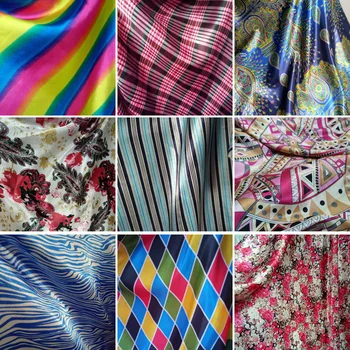 

On sale satin fabric Soft floral Satin Fabric silky Satin Charmeuse scarf ribbon material