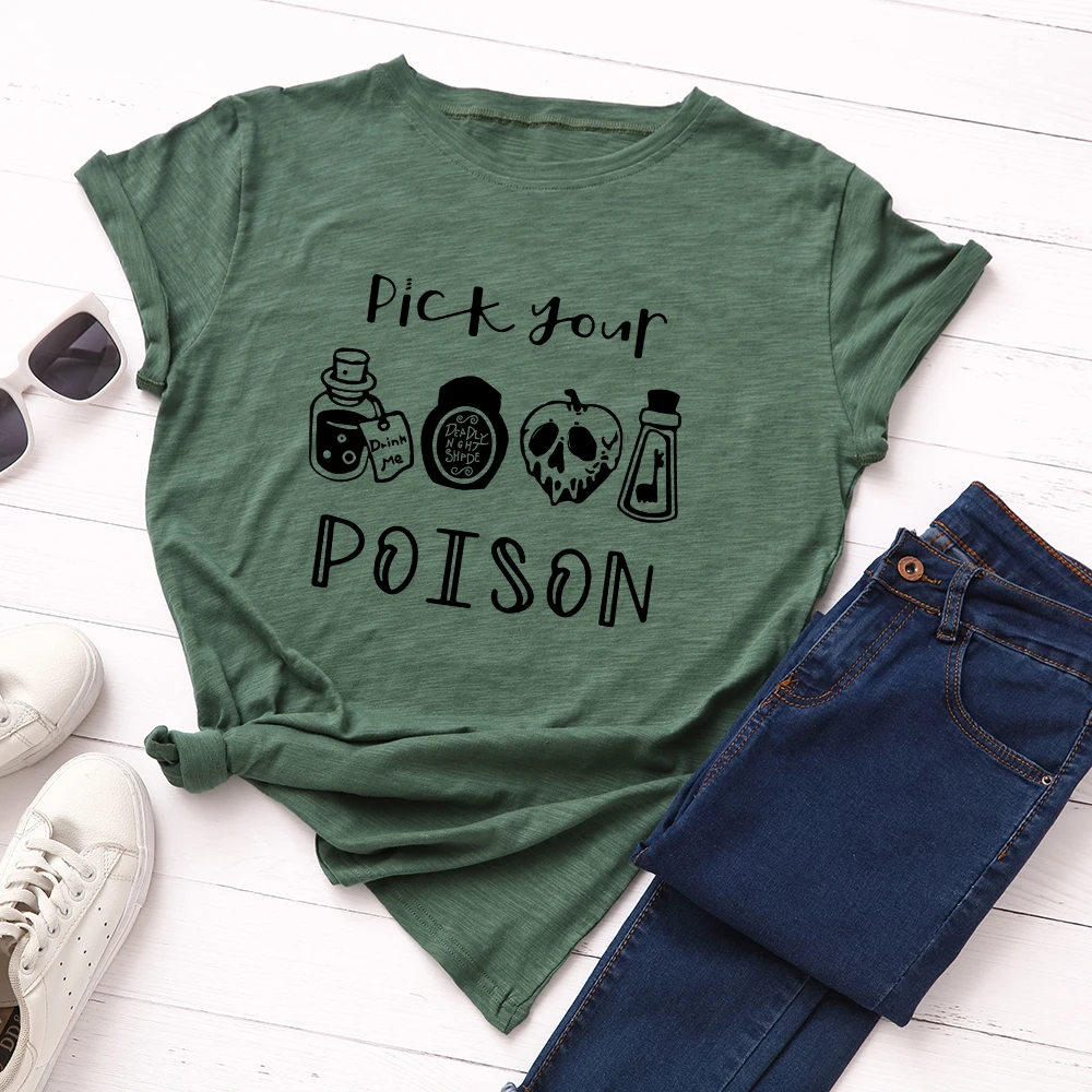 JFUNCY Plus Size Halloween Clothes Women T-shirts Female Short Sleeve Tee Tops Woman Casual Tshirt 2020 Summer Cotton T Shirt