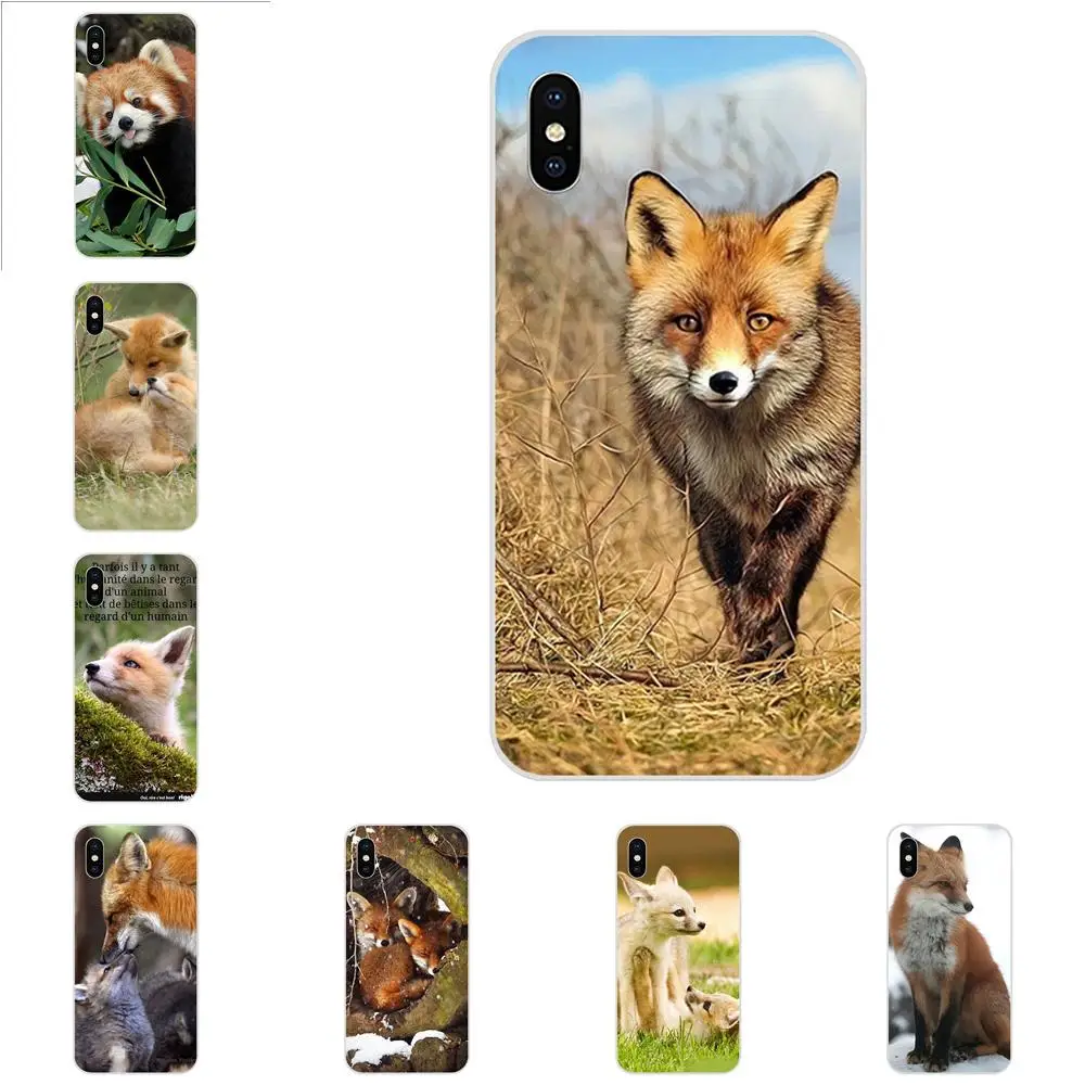 Silicone Case Cute Baby Foxes Red Pink Fox For Huawei Nova 2 V20 Y3II Y5 Y5II Y6 Y6II Y7 Y9 G8 G9 GR3 GR5 GX8 Prime 2018 2019 | Мобильные