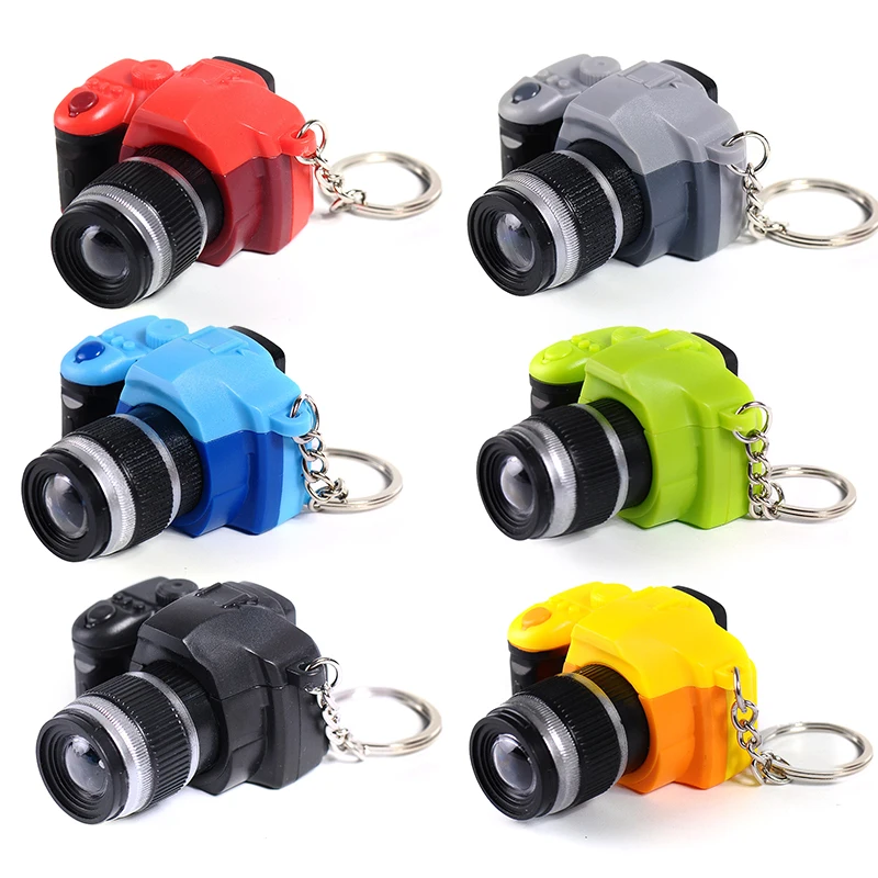 1x Hot Cute Mini Toy Camera Charm Keychain With Flash Light Sound Effect Gift S& 