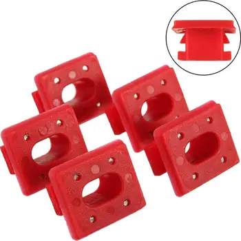 

EIDRAN 5pcs Red Insert Dash Dashboard Trim Clips Grommet Insert Interior Panel Fixing Buckle For BMW E46 E65 E66 7 X3