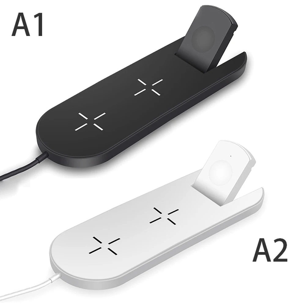 10 Вт быстрая Беспроводная Полная нагрузка 3 в 1 Зарядная площадка для Airpods Apple Watch 4 3 2 1 Qi Беспроводное зарядное устройство для Iphone X Xs Max Xr 8