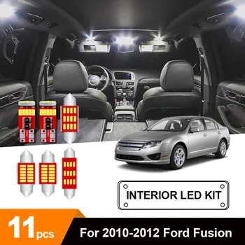 

11X White Canbus led Car interior lights Package Kit For 2010-2012 Ford Fusion led interior Dome Trunk lights