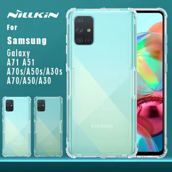

for Samsung Galaxy A71 A51 A70s A50s A30s A70 A50 A30 Case Nillkin TPU 0.6mm Soft coque Phone Case Back Cover Clear Case