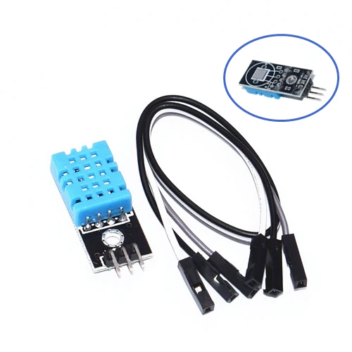 DHT11 Temperature and Relative Humidity Sensor Module With Cable for Arduino 1pcs | Электронные компоненты и