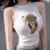 Animal Street Icon Women Men Clothes 249mm Leopard Iron On Transfer Printing Patches For Clothing T-Shirt Patch Diy 3D Stickers