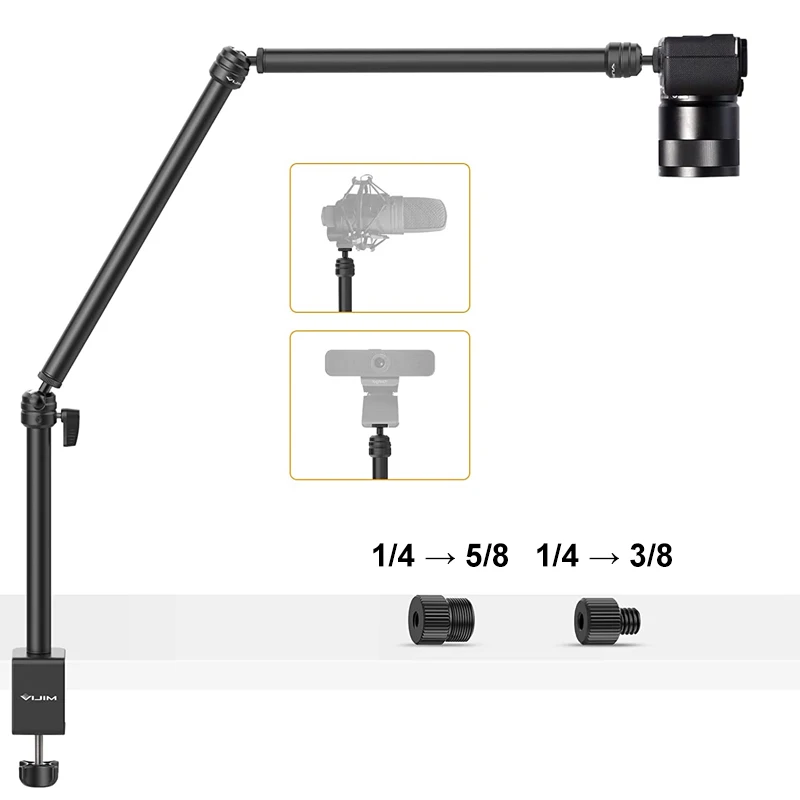 VIJIM LS08 Настольный C-Clamp светильник подставка стрела три секции удлинитель 1/4