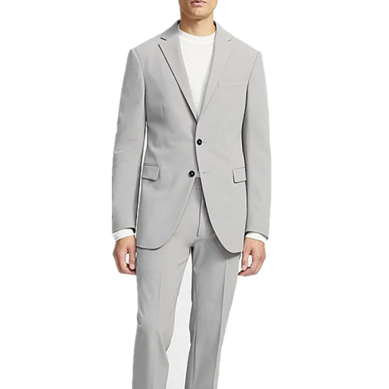

Mens suits gray men's casual suit 2 piece blazer with trousers men's pants suits mens Business Work Wear Suits костюм летний