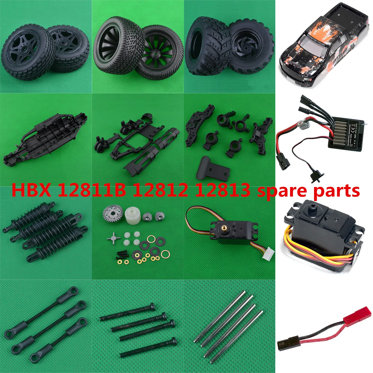 Автомобильные запчасти HBX 12811B 12812 12813 1/12 RC кожух шин коробка передач рулевая чашка