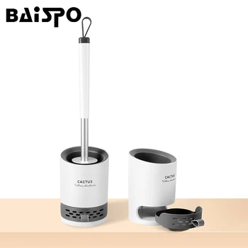 

ONEUP Silicone Soft Toilet Brush With Diatom Mud Pad No Dead Angle Cleaning Brush Household Cleaning Tools Bathroom Accessories