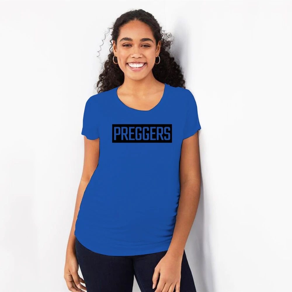 Одежда для беременных с надписью «Preggers»; топы; футболки; летняя футболка для беременных; Женская забавная футболка; повседневная одежда - Цвет: P350-YSTBU-
