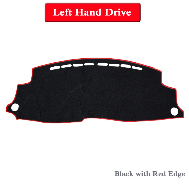 Black Red LHD Автомобильный Стайлинг приборной панели Избегайте света Pad Инструмент крышка платформы коврики Роза для Honda hr-v Vezel-Настоящее LHD и RHD анти-пылезащитный коврик - Название цвета: Black Red LHD