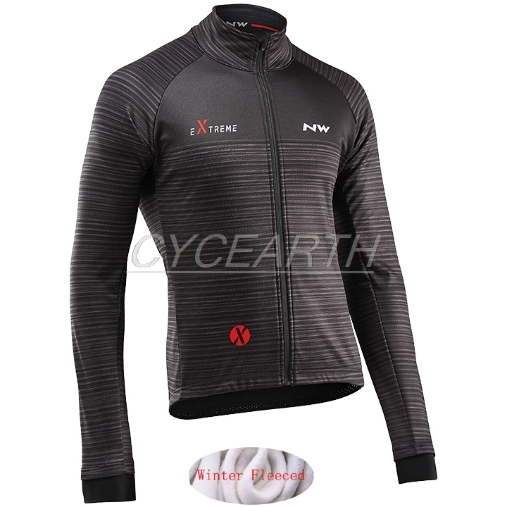 winter jersey Новинка, Northwave, Зимняя Теплая Флисовая одежда для велоспорта, NW Warning, Мужской трикотажный костюм, куртка для езды на велосипеде, MTB, одежда, комбинезон, комплект - Цвет: winter jersey