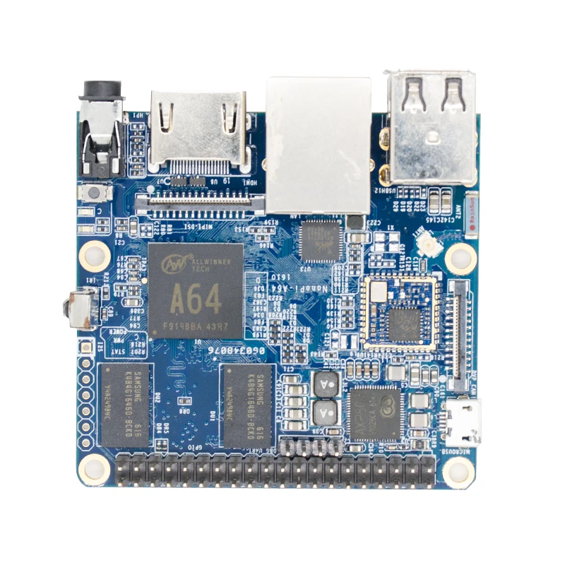 NanoPi Allwinner A64 макетная плата четырехъядерный Cortex-A53 бортовой гигабитный Ethernet карта WiFi AXP803 Super Raspberry Pi NP006