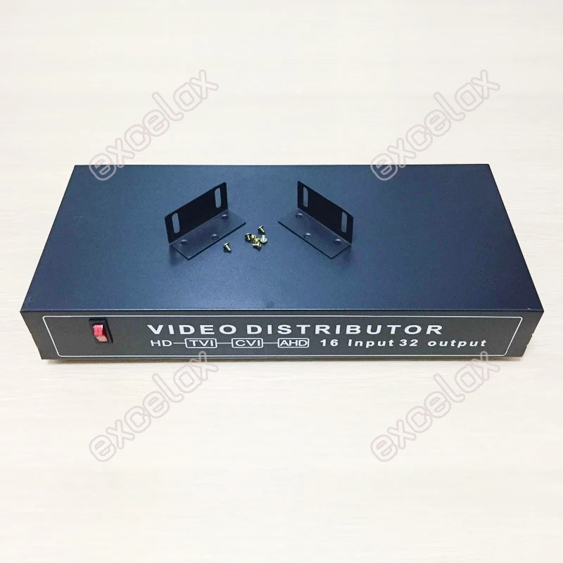 1080P 960P 720P 16CH In 32CH Out AHD CVI TVI CVBS видео дистрибьютор сплиттер 1.5U крепление в стойку для аналоговой HD CCTV системы безопасности
