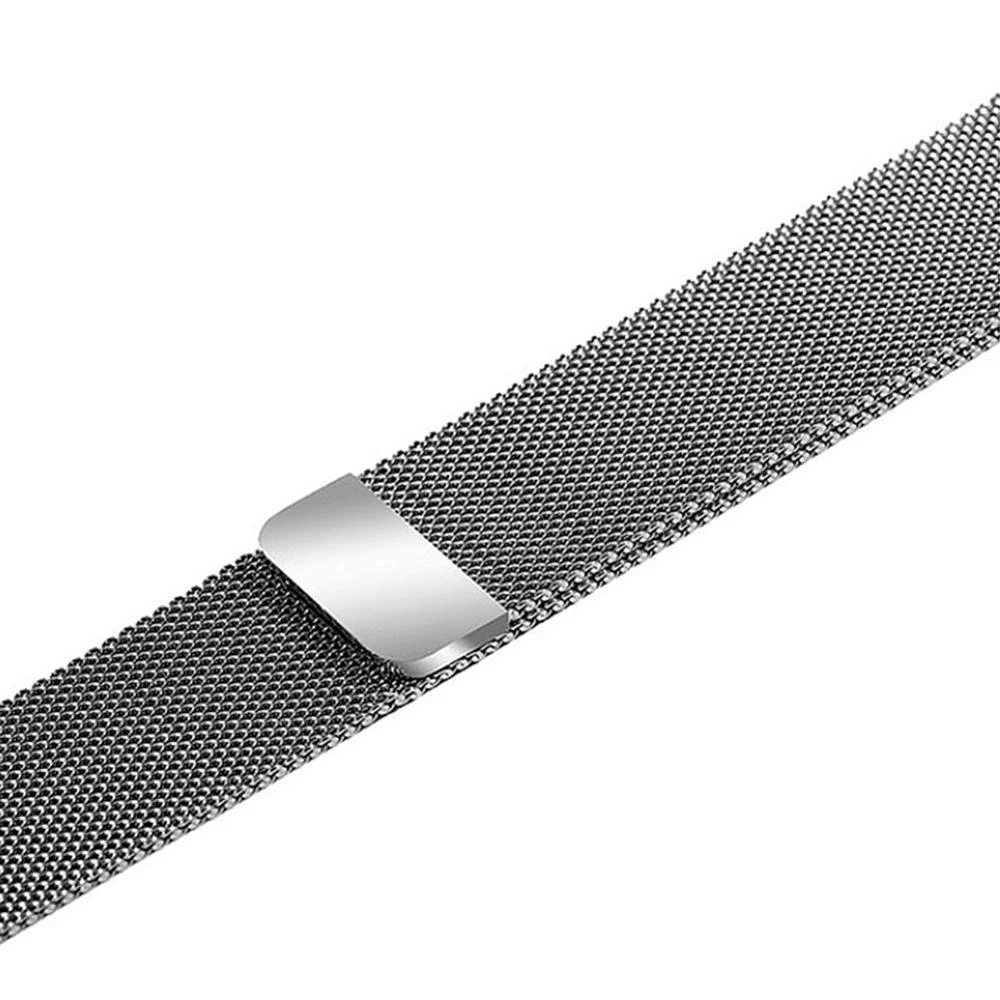Миланский Браслет-петля для Apple Watch, ремешок серии 5/4, 40 мм, 44 мм, ремешок из нержавеющей стали для iwatch, 3 ремешка серии 2/1, 38 мм, 42 мм - Цвет: Silver