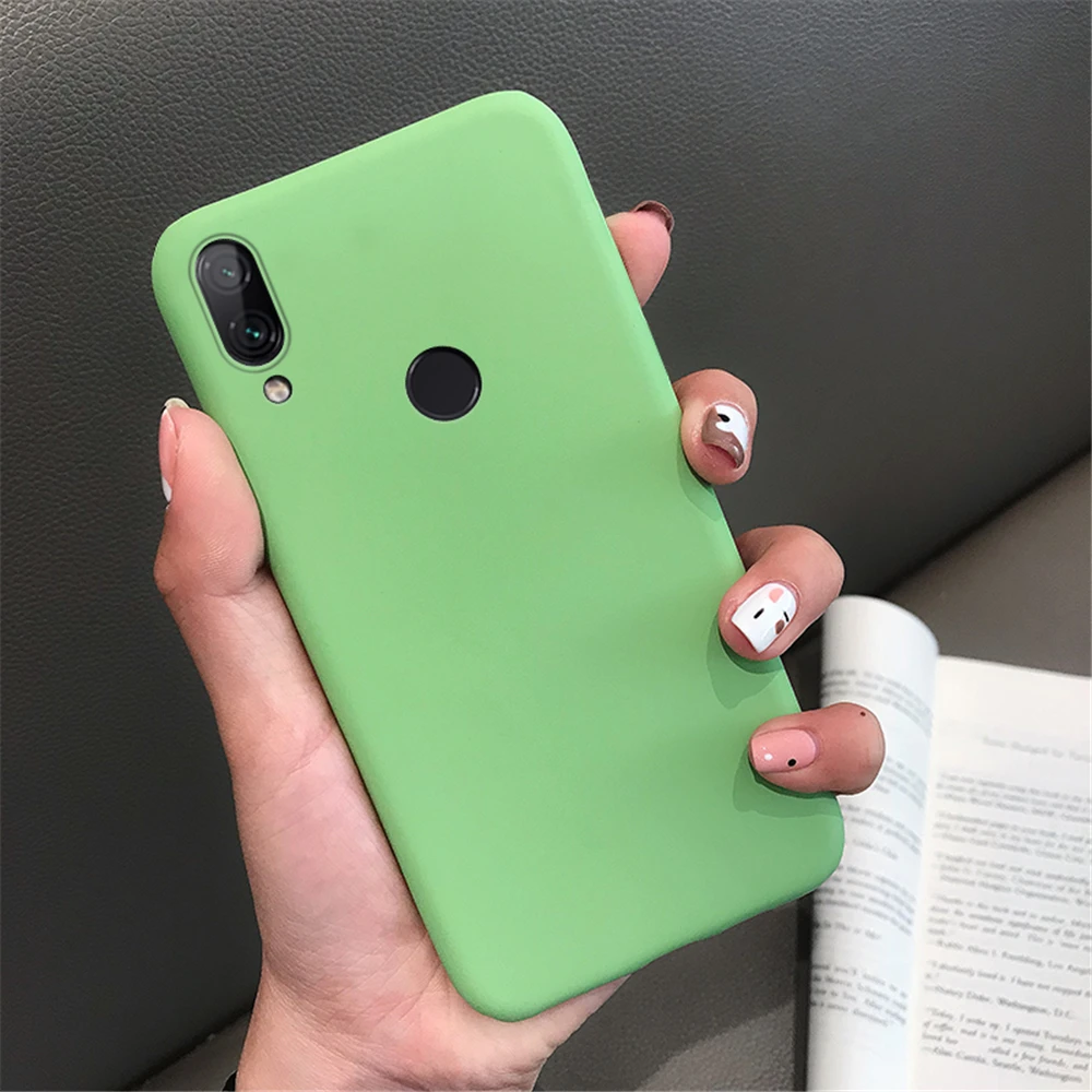 Силиконовые чехлы с песчаником для Xiaomi mi 6 9 SE 8 Lite mi 9 mi 8 6X A2 mi x 2S 3 CC9 Red mi Note 7 Pro K20 7A тонкий матовый чехол - Цвет: Green