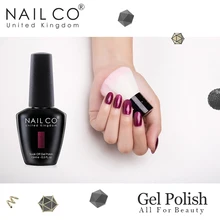 NAILCO, новинка, 15 мл, УФ Гель-лак, лак для ногтей, набор красок, маникюр, геллак, Полупостоянный Гибридный гвоздь, искусство, макияж, Черный Гель-лак для ногтей