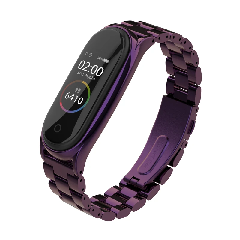 Для mi Band 4 ремешок металлический ремешок на руку для Xiaomi mi ремешок 4 ремешок mi Band 3 браслет из нержавеющей стали аксессуары умные браслеты