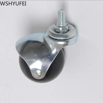 

2pcs/lot Office Chair Caster Wheels Silent universal wheel 2 Inch Swivel PP Caster Wheels Safe Rollers Furniture Hardware