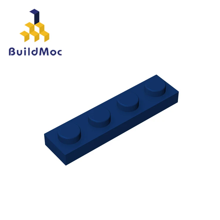 BuildMOC совместимый для 3710 1x4 для строительных блоков части DIY логотип развивающие Подарочные игрушки - Цвет: M0095-09