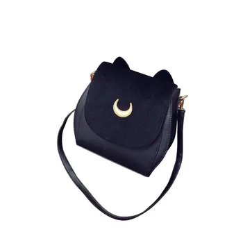 

2020 New Fashion Women Ladies Backpack Large Capacity Cat Ear Cute Leather Shoulder Bag School Bag For Girls Ladies