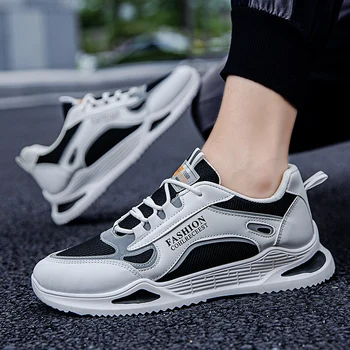

Breathable Fashionable Youth Mens Shoes Casual Unisex White Sneakers Breathable Walking Canvas Shoes Men Lace Up Flats