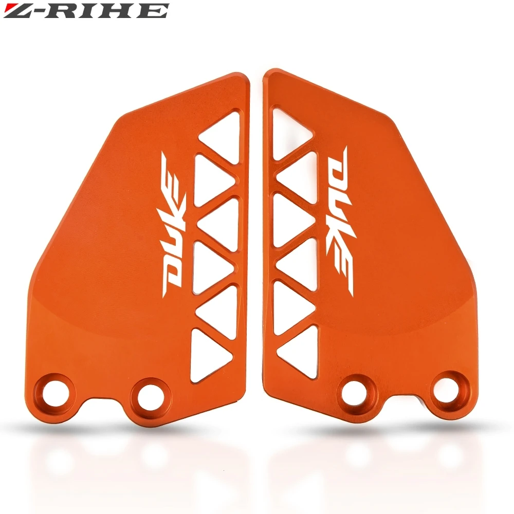 Для KTM DUKE 125 DUKE125 Мотоцикл с ЧПУ Передняя ножка Peg защита каблука защитная пленка крепление пятки Защита протектор - Цвет: Orange DUKE