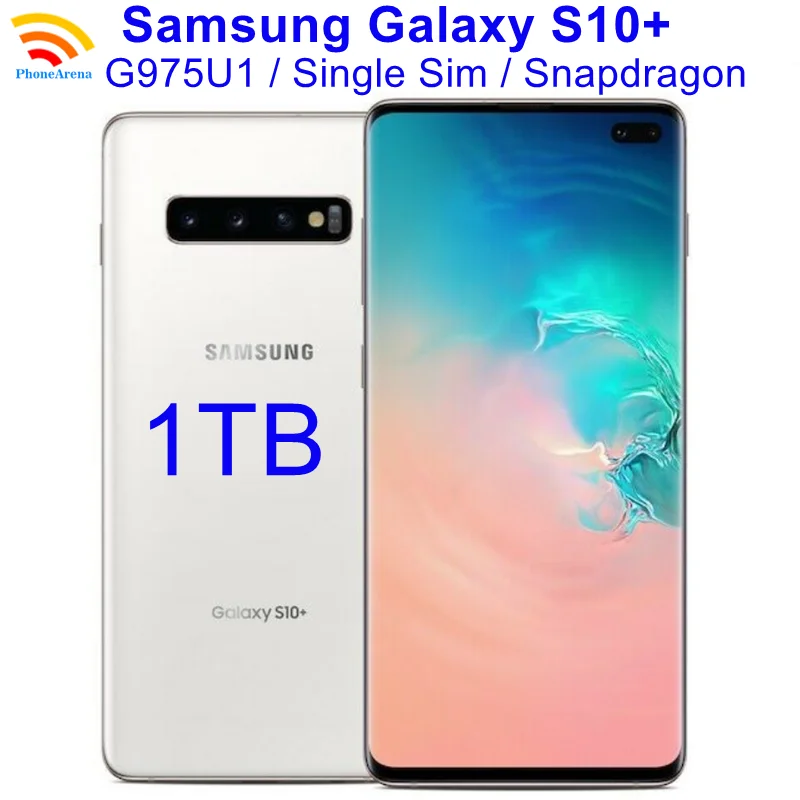 Original Samsung Galaxy S10+ G975U1 1TB ROM S10 Plus G975U Cell Phone 6.4 1