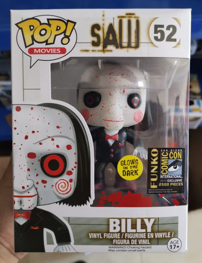 Funko поп-фильме персонаж Billy светится в темноте Ver. Виниловая фигурка кукол игрушки