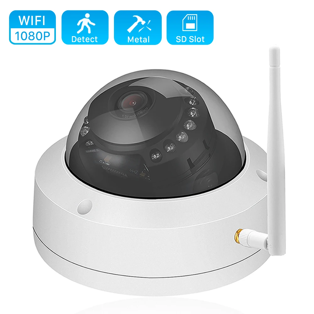 

HD 720P 1080P IP WIFI Camera 32GB SD Card IR 20M Night Vision 3.6mm Lens 1.0MP 2MP Dome Security CCTV Wireless Camera P2P CamHi