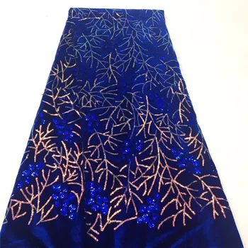

High Quality African nigerian tulle Lace Fabric Swiss velvet lace fabri Embroidery guipure lace fabric Sequins Lace Fabric