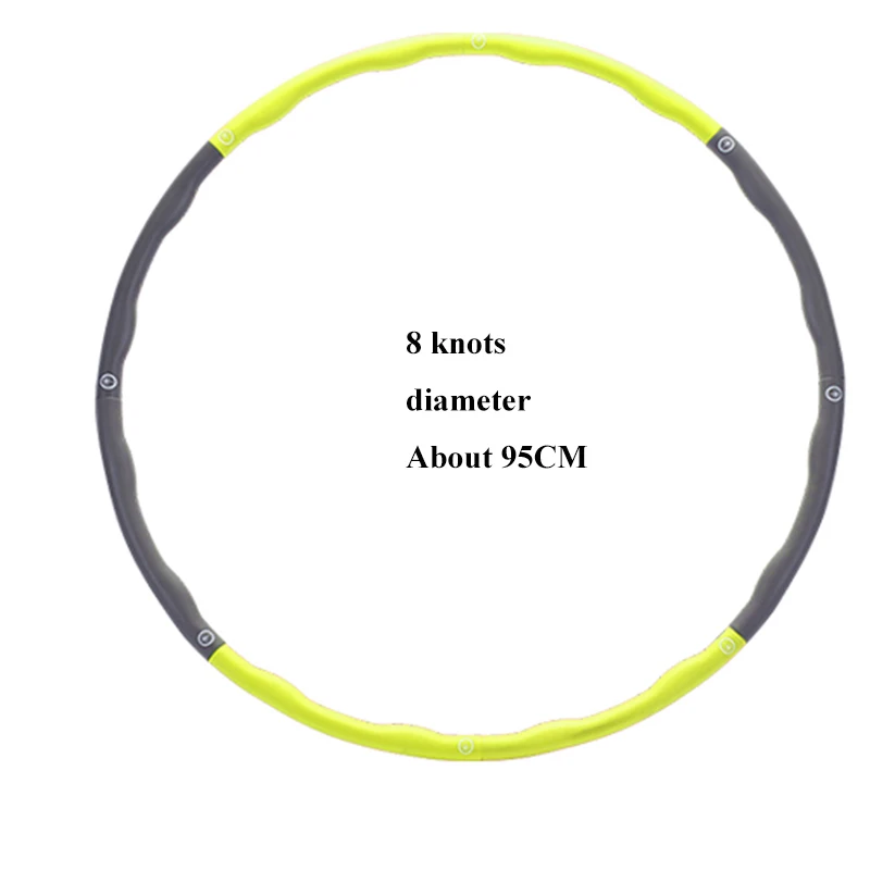 8 knots green Массаж живота спортивный круг Съемная пена кольцо для взрослых гимнастика круг обруч фитнес тонкая талия похудение оборудование для колец - Цвет: 8 knots green