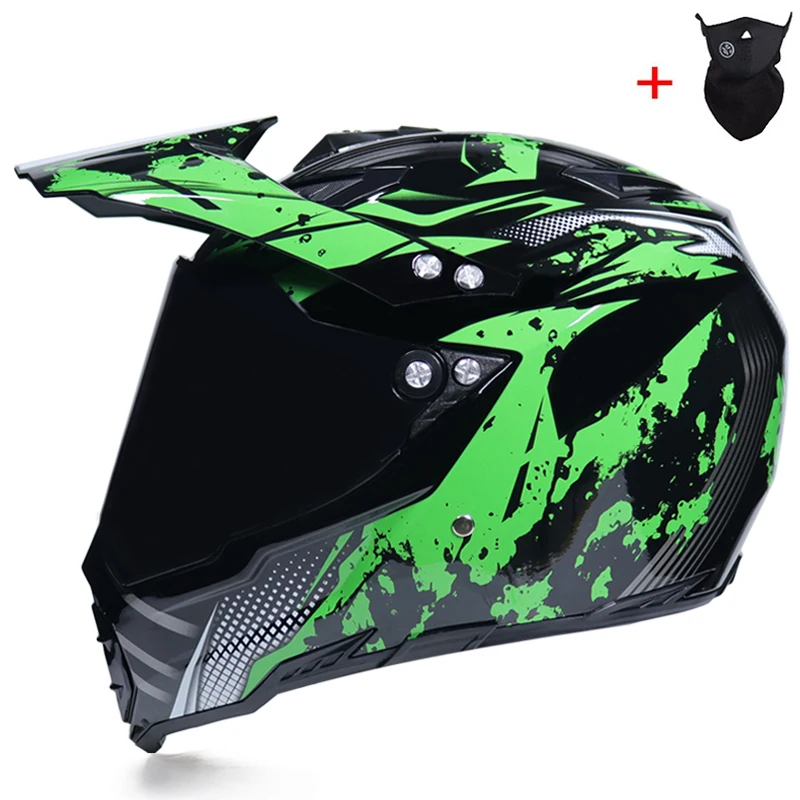 Профессиональный Abs внедорожный шлем для спуска на гору мотоциклетный шлем грязный велосипед ралли гоночный шлем для мотокросса Полнолицевой шлем - Цвет: b6c