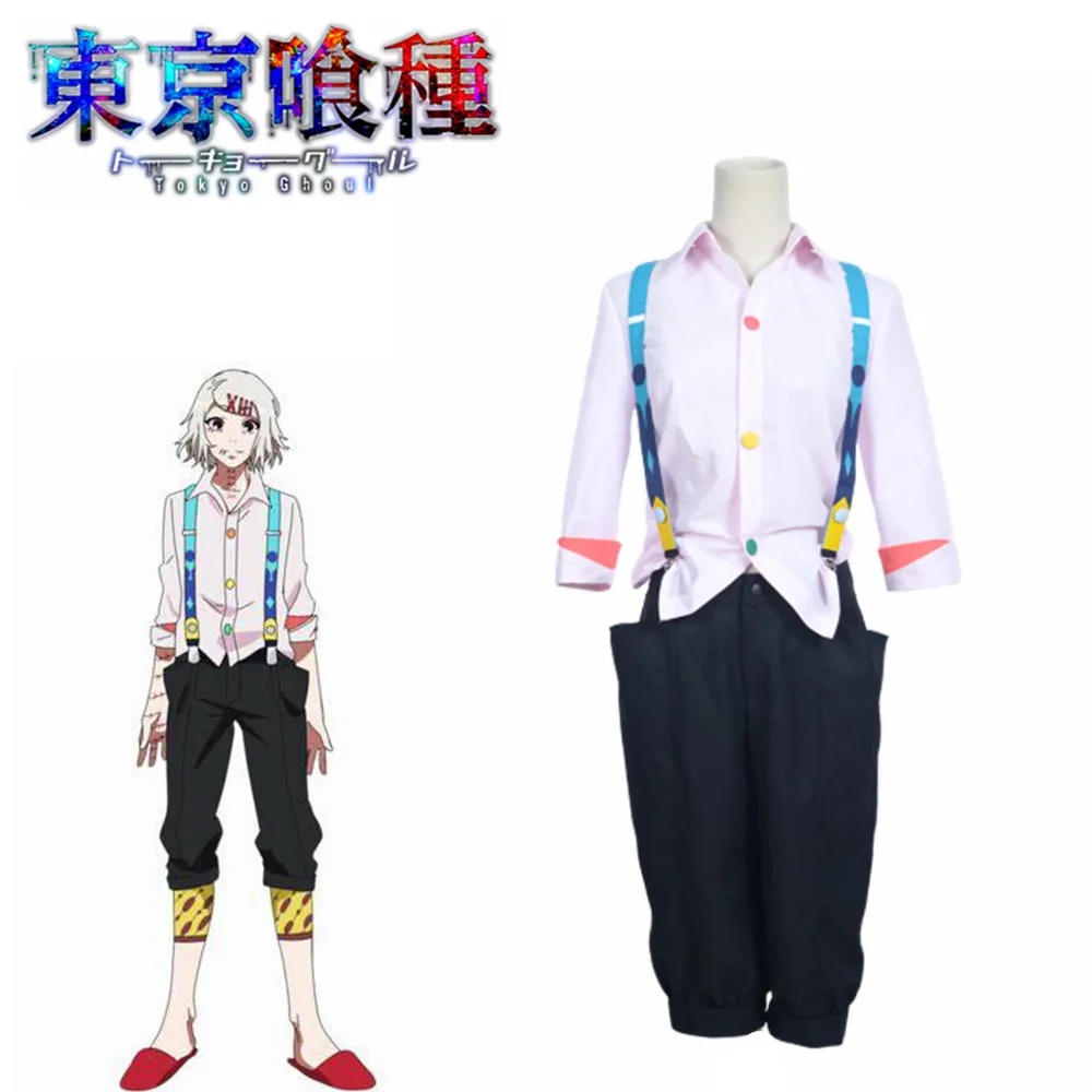 Rosa/blanco Juzo Suzuya Rei Токийский Гуль Токио гуру Косплей porque traje Juuzou Suzuya conjunto completo - Цвет: A